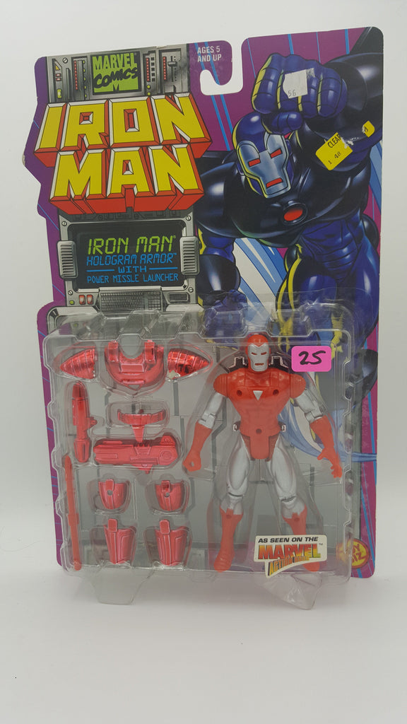 ToyBiz Marvel Comics Iron Man Hologram Armor with Power Missile Launcher