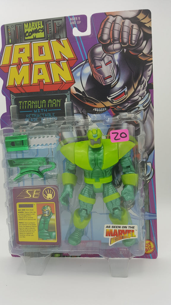 ToyBiz Marvel Comics Iron Man Titanium Man with Retractable Blade Action