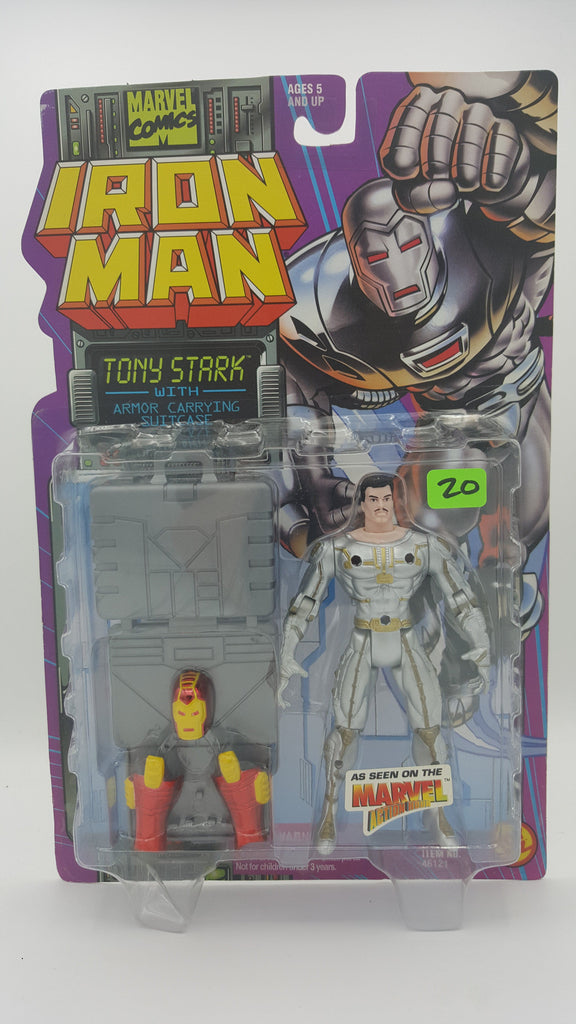 ToyBiz Marvel Comics Iron Man Tony Stark with Armor Carrying Suitcase