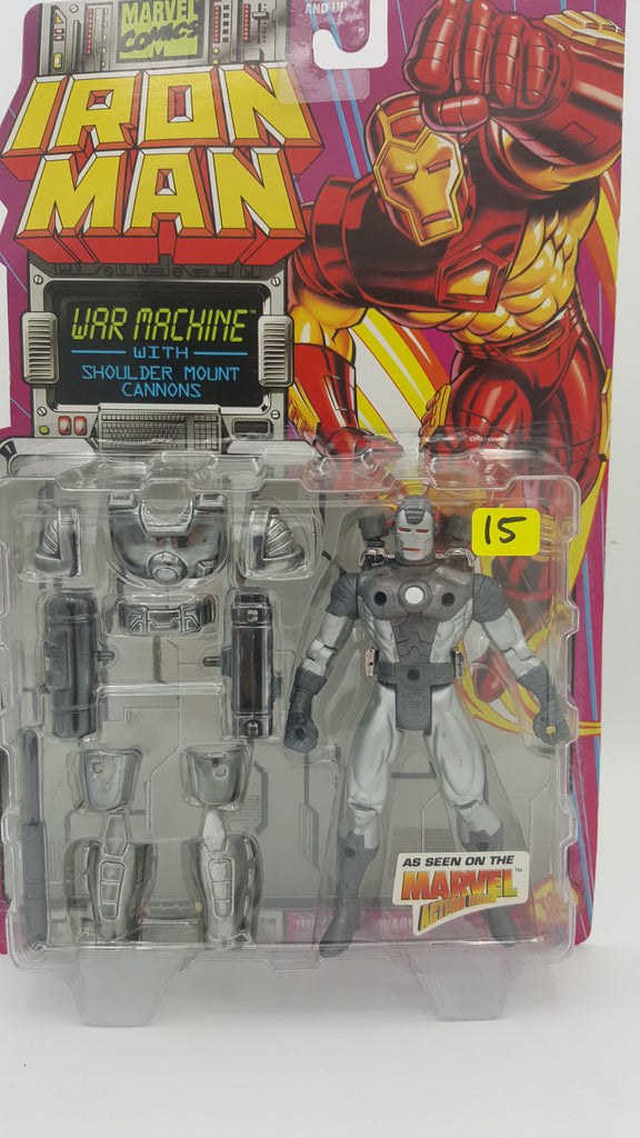 ToyBiz Marvel Comics Iron Man War Machine with Shoulder Mount Cannons