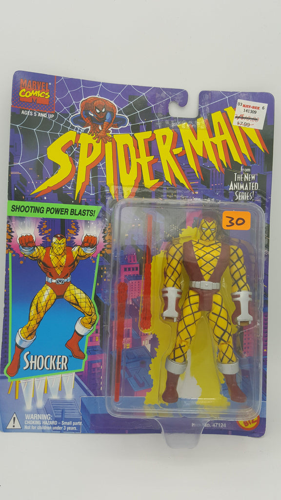 ToyBiz Marvel Comics Spider-Man Shocker with Shooting Power Blasts