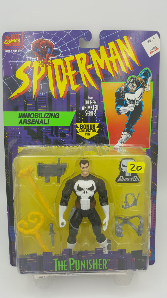 ToyBiz Marvel Comics Spider-Man The Punisher with Immobilizing Arsenal
