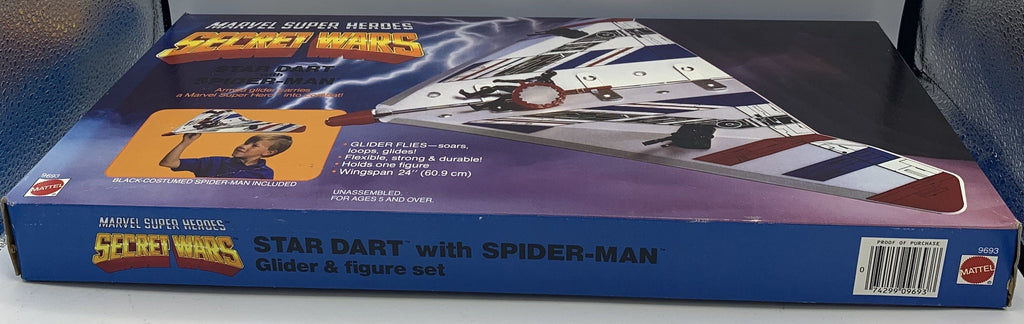ToyBiz Marvel SuperHeroes Secret Wars Star Dart with Black Suit Spider-Man Sealed Vehicle Vintage Action Figure Vehicle ToyBiz 