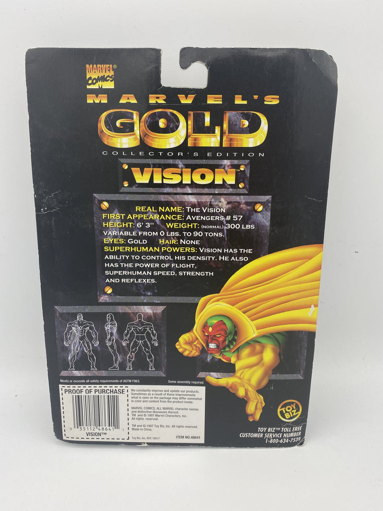 ToyBiz Marvel's Gold Collector's Edition Vision Action Figure ToyBiz 