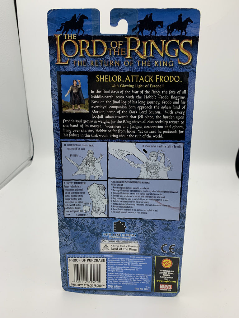 ToyBiz The Lord of the Rings The Return of the King Shelob Attack Frodo Action Figure ToyBiz 