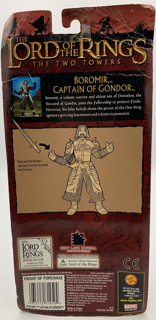 ToyBiz The Lord of the Rings The Two Towers Boromir, Captain of Gondor Action Figure ToyBiz 