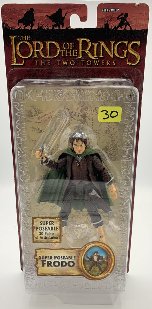 ToyBiz The Lord of the Rings The Two Towers Super Poseable Frodo Action Figure