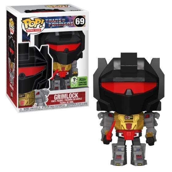 Transformers Grimlock ECCC (Official Sticker) Exclusive Funko Pop! #69