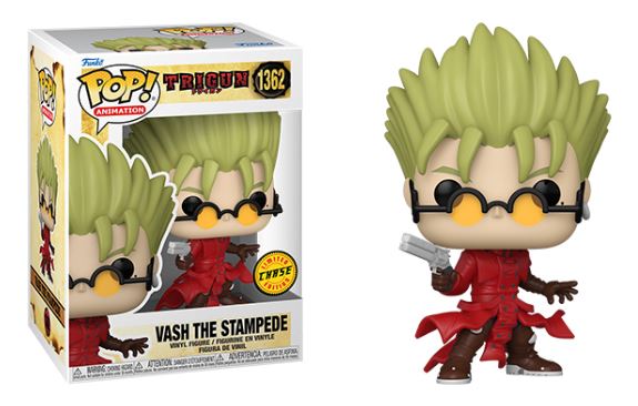 Trigun Vash The Stampede (Glasses) Chase Funko Pop #1362 w/ Protector 