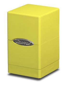 Ultra Pro Bright Yellow Satin Tower Deck Box Undiscovered Realm 
