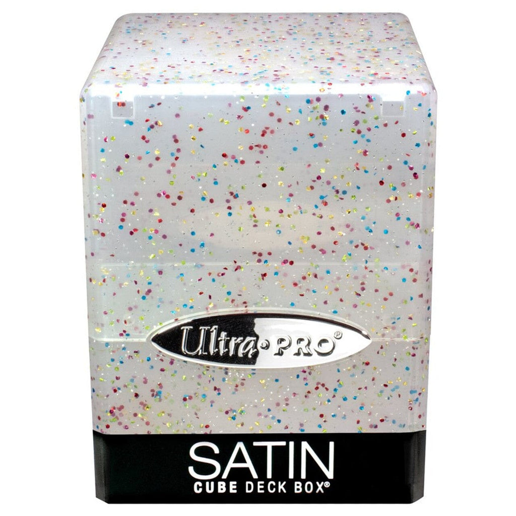 Ultra Pro Deck Boxes: Premium Single Deck Box - Satin Cube: Glitter Clear