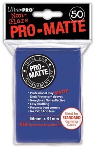 Ultra Pro Pro-Matte Sleeves Blue Standard Size 50CT