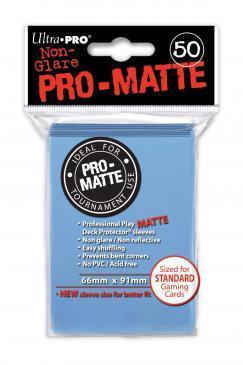 Ultra Pro Pro-Matte Sleeves Light Blue Standard Size 50CT