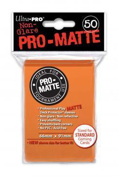 Ultra Pro Pro-Matte Sleeves Orange Standard Size 50CT