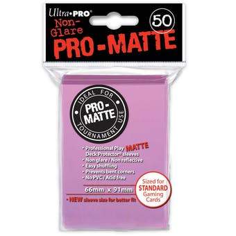 Ultra Pro Pro-Matte Sleeves Pink Standard Size 50CT