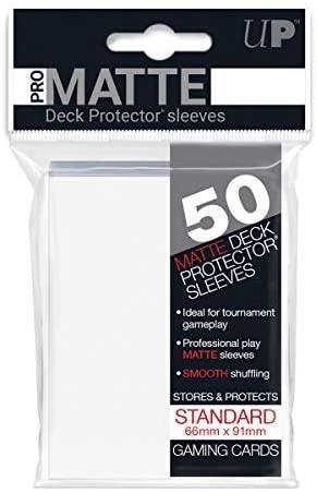 Ultra Pro Pro-Matte Sleeves White Standard Size 50CT