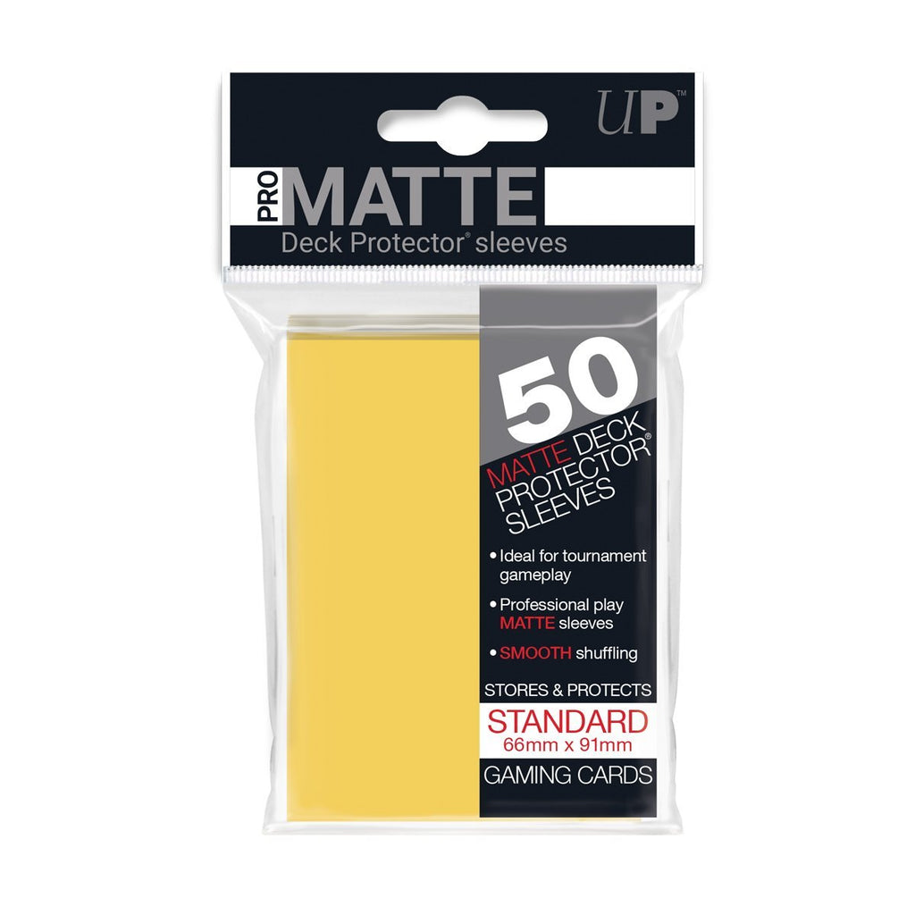Ultra Pro Pro-Matte Sleeves Yellow Standard Size 50CT