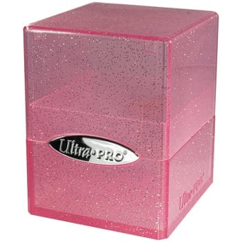 UltraPro - Satin Cube Deck Box - Glitter Pink GTS 