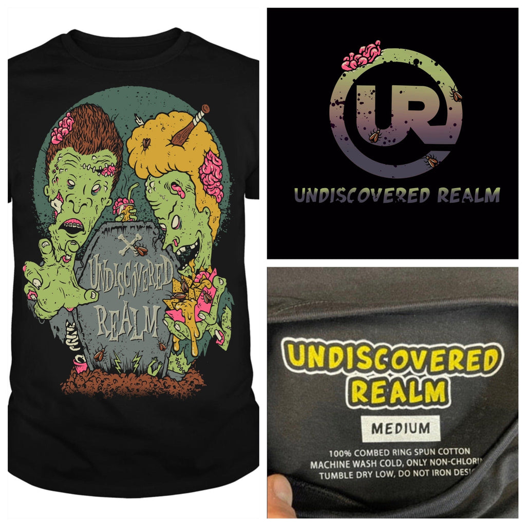 Beavis and Butthead inspired Zombie Numb Skull Limited Edition Undiscovered Realm Shirt