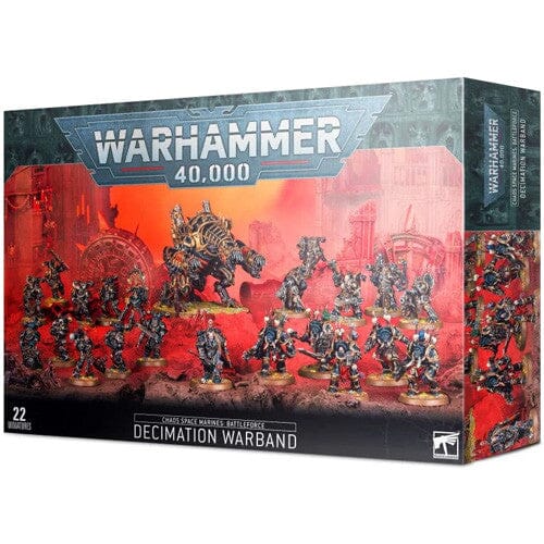 Warhammer 40K: Chaos Space Marines Battleforce - Decimation Warband Games Workshop 