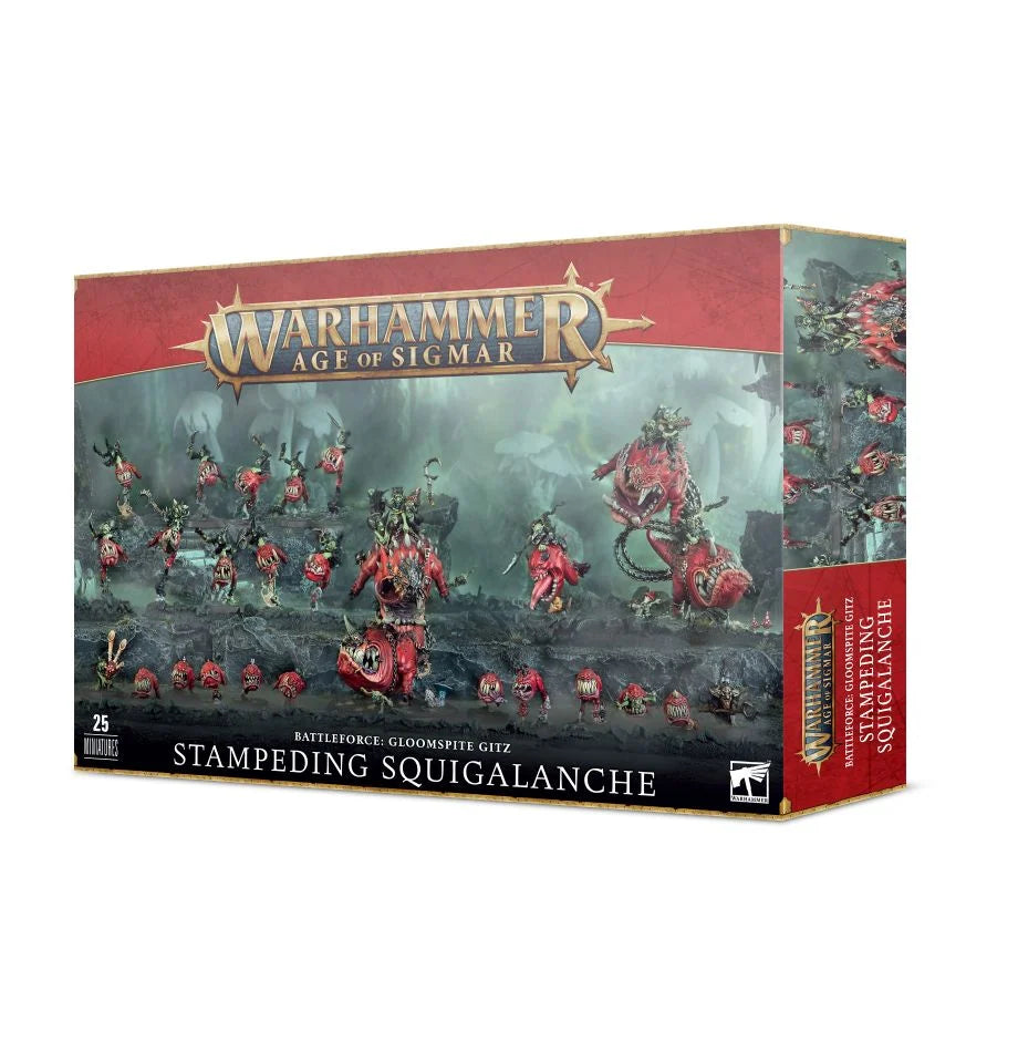 Warhammer Age of Sigmar Battleforce: Gloomspite Gitz – Stampeding Squigalanche