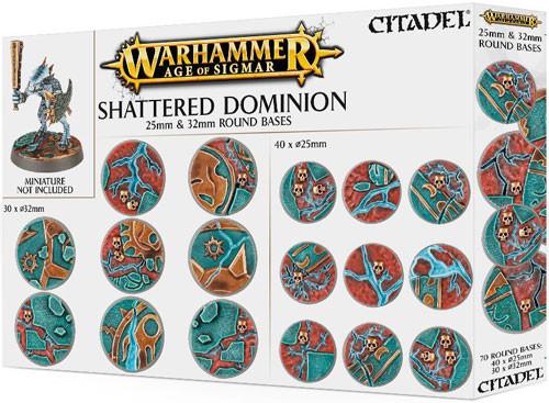 Warhammer Age of Sigmar: Shattered Dominion - 25 & 32mm Round Bases