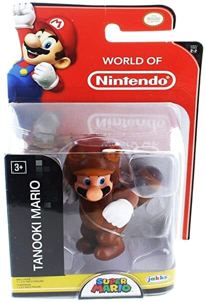 World of Nintendo Super Mario Tanooki Mario Figure