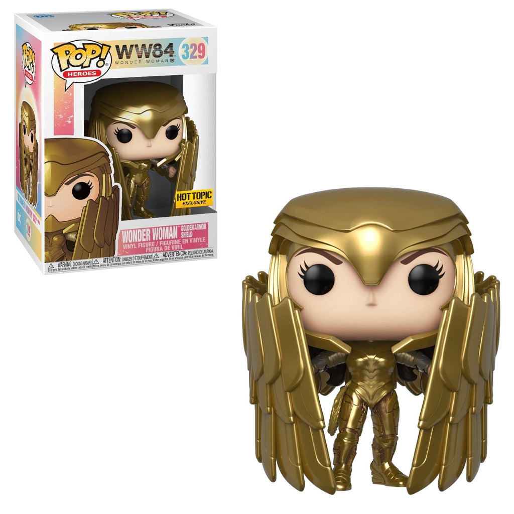WW84 Wonder Woman Golden Armor Shield Exclusive Funko Pop! #329