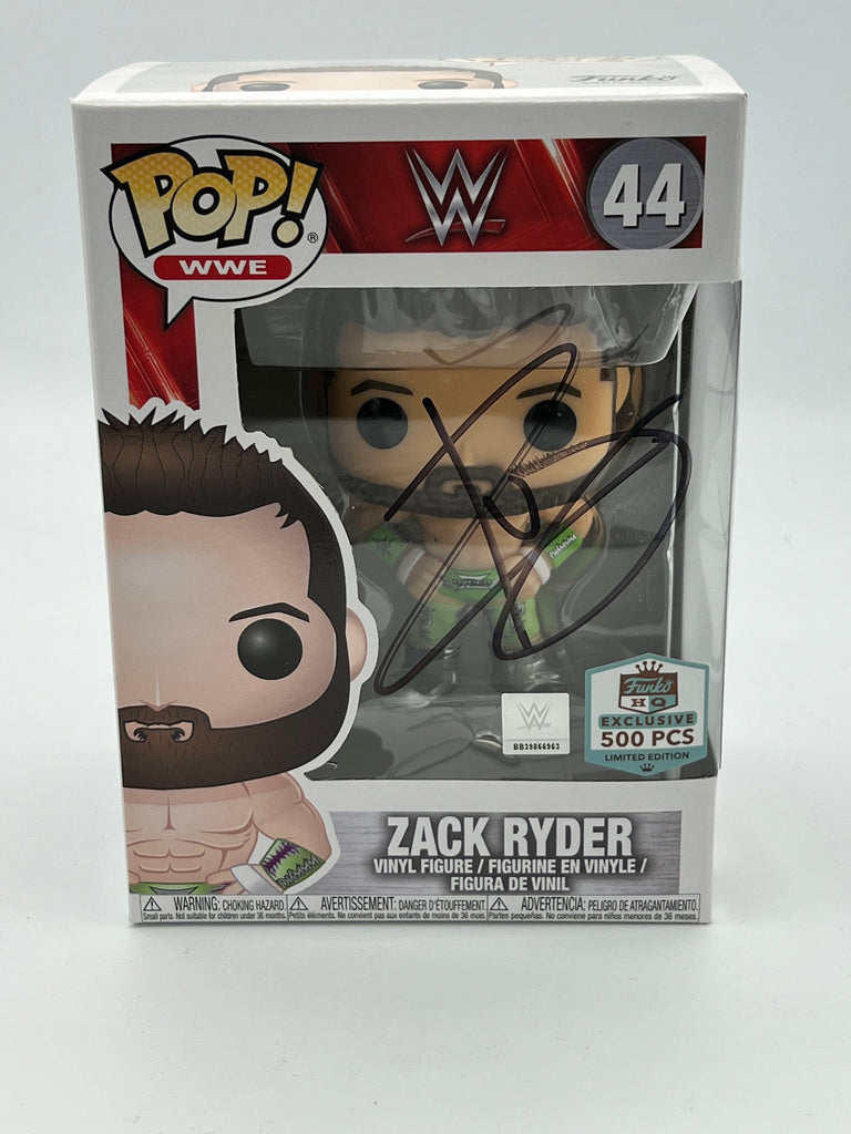 WWE Zack Ryder (Green) Autographed Funko Pop! HQ (500 pc) Exclusive #44 Funko 