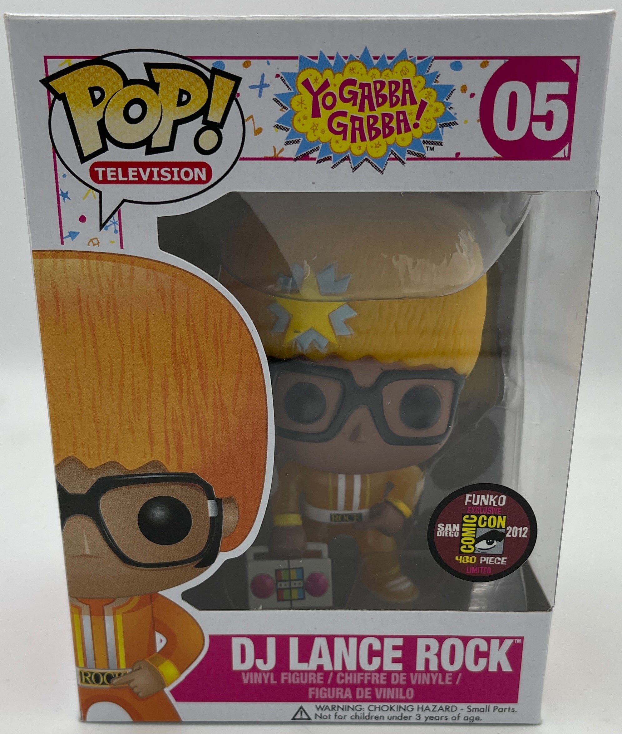 Yo Gabba Gabba DJ Lance Rock (Glow) SDCC Exclusive (480 piece) Funko Pop!  #05