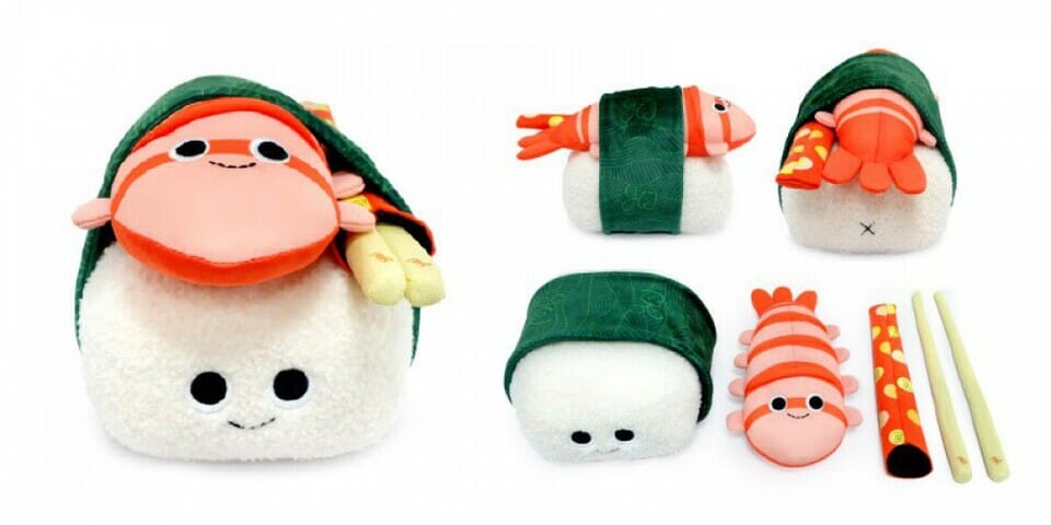 Yummy World Bertha Bubba Shrimp Nigiri 10-Inch Plush