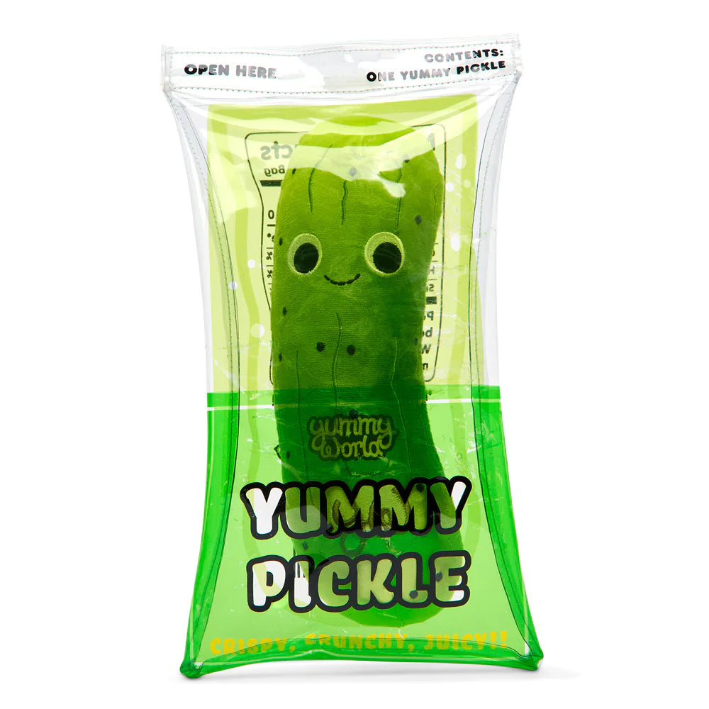 Yummy World Kidrobot Crunchy Pickle in Bag 10in Plush