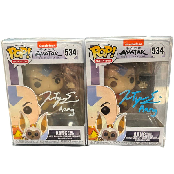 アクタージュ　POP Zach Tyler Eisen Signed Autographed Aang with Momo Avatar