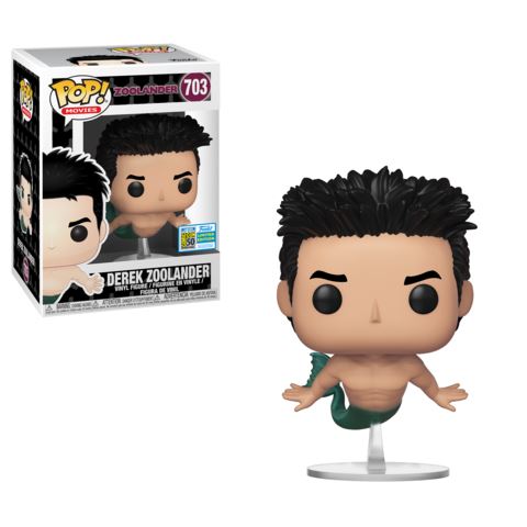 Zoolander Derek Zoolander (Mermaid) SDCC (Official Sticker) Exclusive Funko Pop! #703